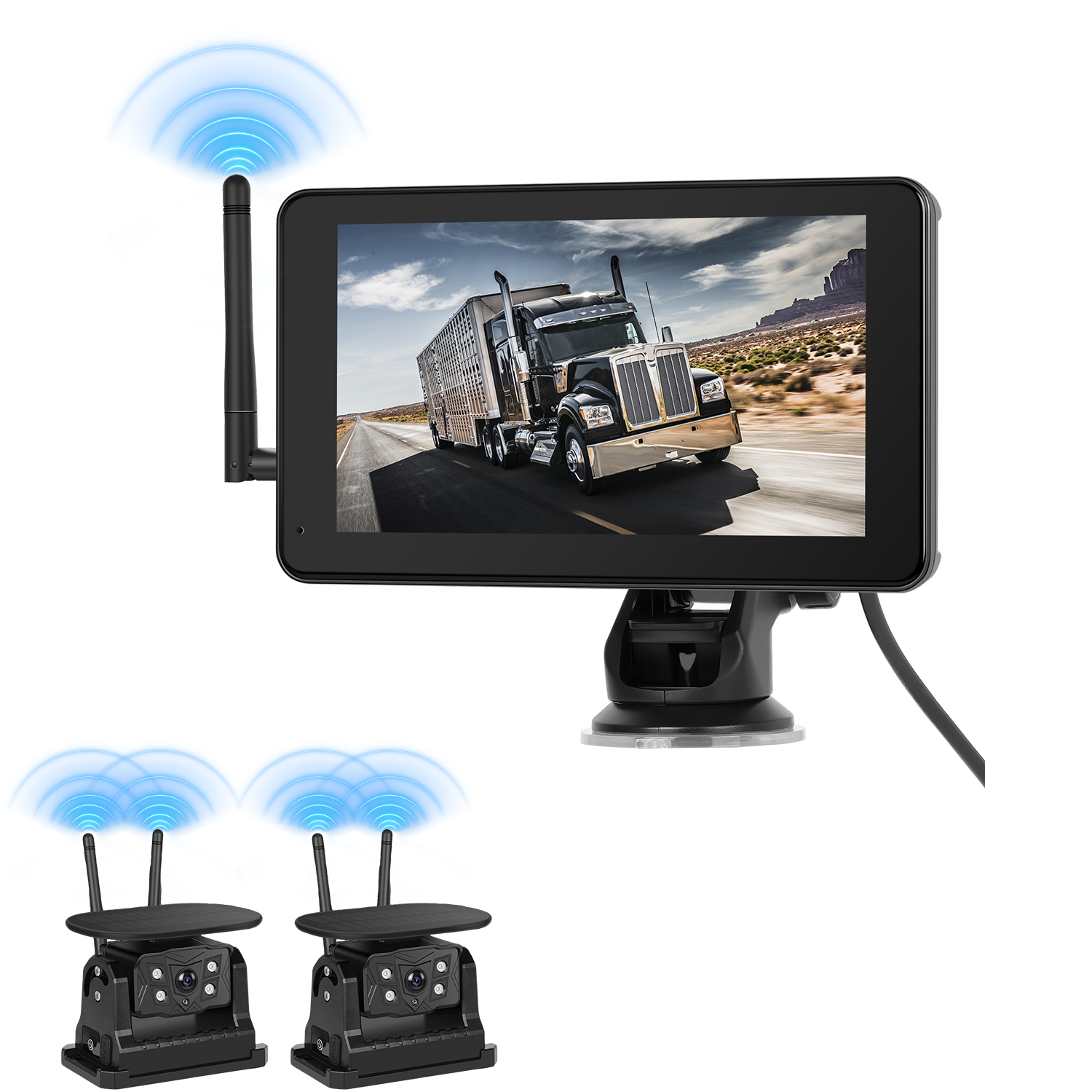 SolarDrive™ 7" Wireless Touchscreen Backup Camera System