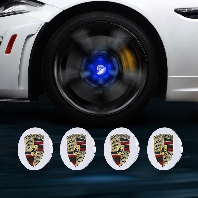 Suitable For Porsche Magnetic Suspension Hub Caps & LED Suspension Luminous Wheel Hub Lights-Greetlamp