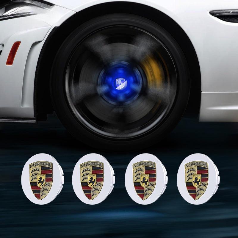 Suitable For Porsche Magnetic Suspension Hub Caps & LED Suspension Luminous Wheel Hub Lights-Greetlamp
