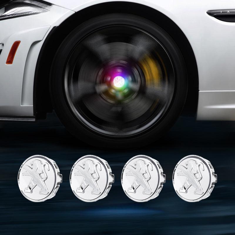 Suitable For Peugeot Magnetic Suspension Hub Caps & LED Suspension Luminous Wheel Hub Lights-Greetlamp