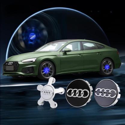 Suitable For Audi Magnetic Suspension Hub Caps & LED Suspension Luminous Wheel Hub Lights-Greetlamp