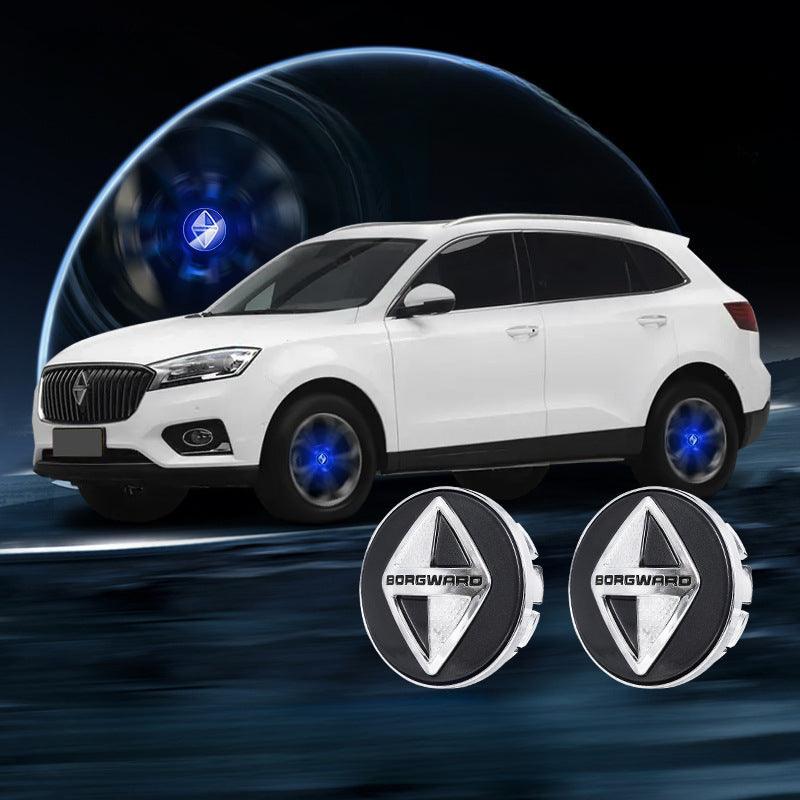 Suitable For Borgward Magnetic Suspension Hub Caps & LED Suspension Luminous Wheel Hub Lights-Greetlamp