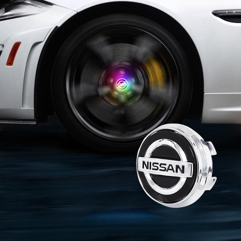 Suitable For Nissan Magnetic Suspension Hub Caps & LED Suspension Luminous Wheel Hub Lights-Greetlamp