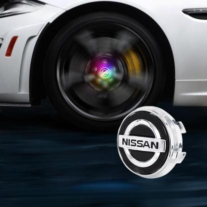 Suitable For Nissan Magnetic Suspension Hub Caps & LED Suspension Luminous Wheel Hub Lights-Greetlamp
