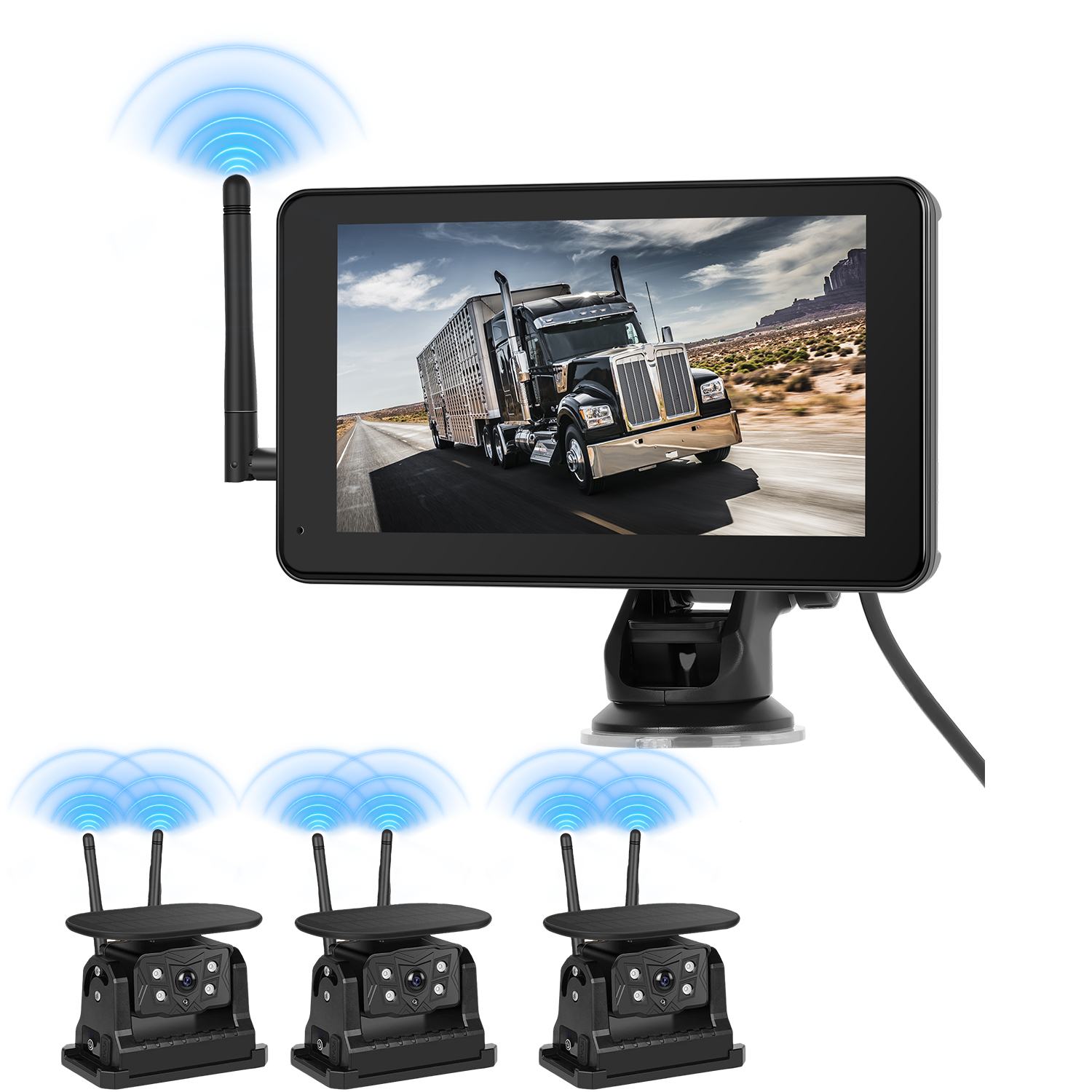 SolarDrive™ 7" Wireless Touchscreen Backup Camera System