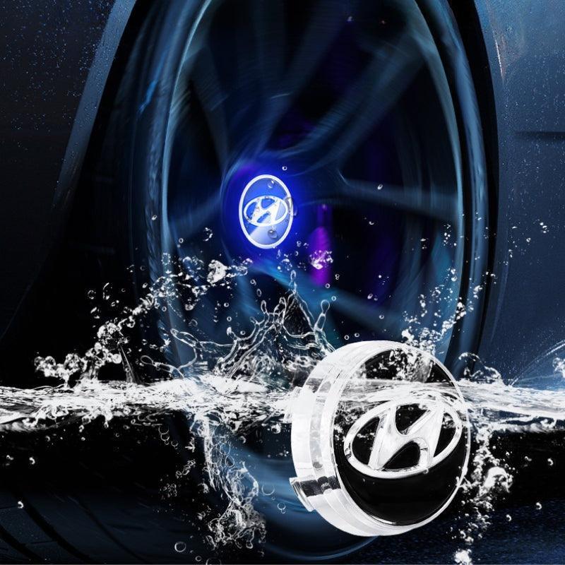 Suitable For Hyundai Magnetic Suspension Hub Caps & LED Suspension Luminous Wheel Hub Lights-Greetlamp