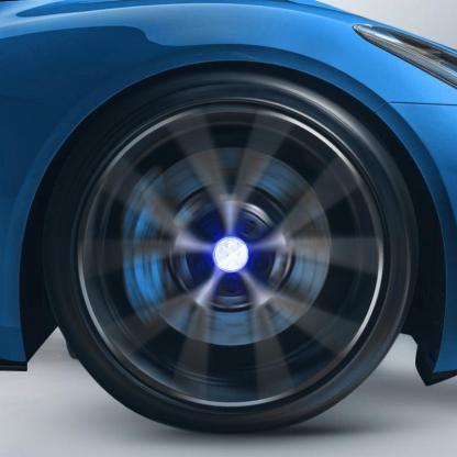 Suitable For Peugeot Magnetic Suspension Hub Caps & LED Suspension Luminous Wheel Hub Lights-Greetlamp