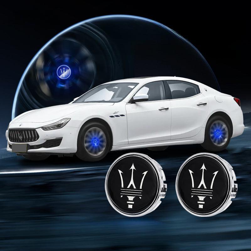 Suitable For Maserati Magnetic Suspension Hub Caps & LED Suspension Luminous Wheel Hub Lights-Greetlamp