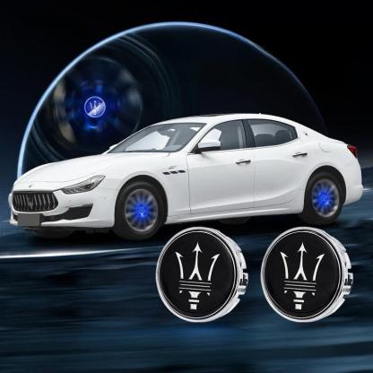 Suitable For Maserati Magnetic Suspension Hub Caps & LED Suspension Luminous Wheel Hub Lights-Greetlamp