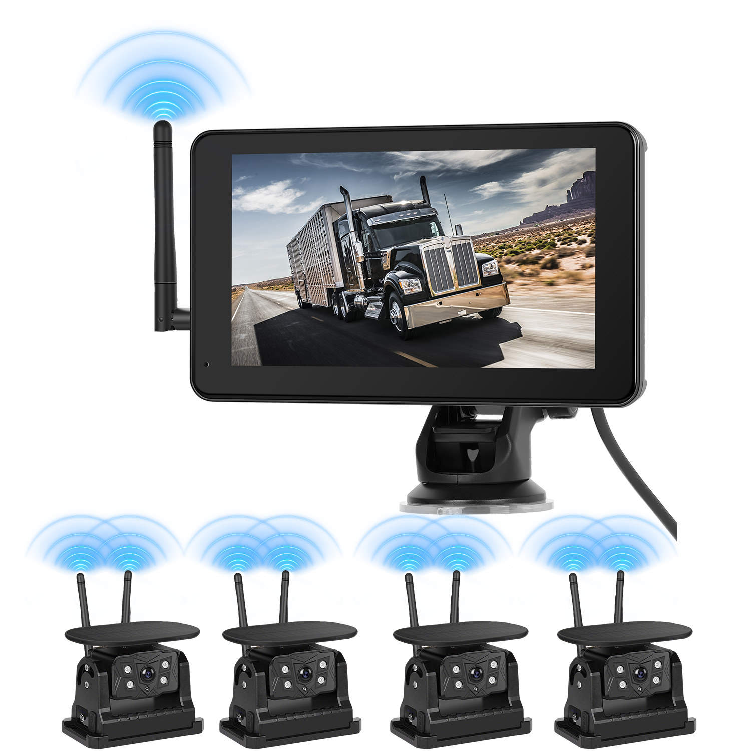 SolarDrive™ 7" Wireless Touchscreen Backup Camera System