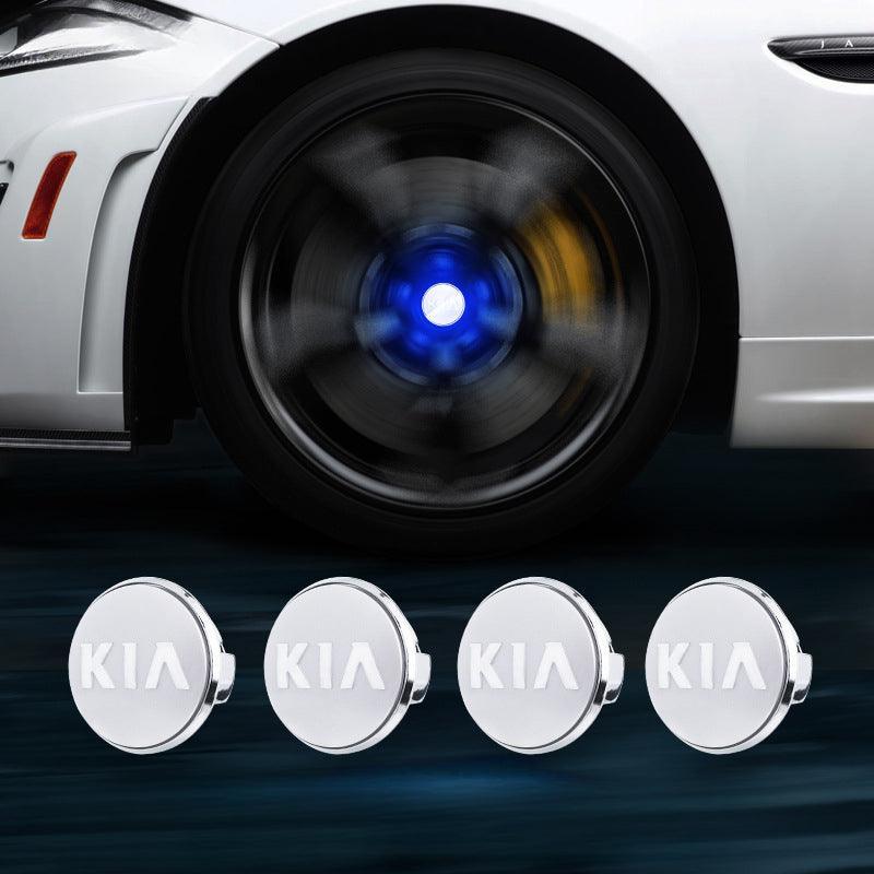 Suitable For KIA Magnetic Suspension Hub Caps & LED Suspension Luminous Wheel Hub Lights-Greetlamp