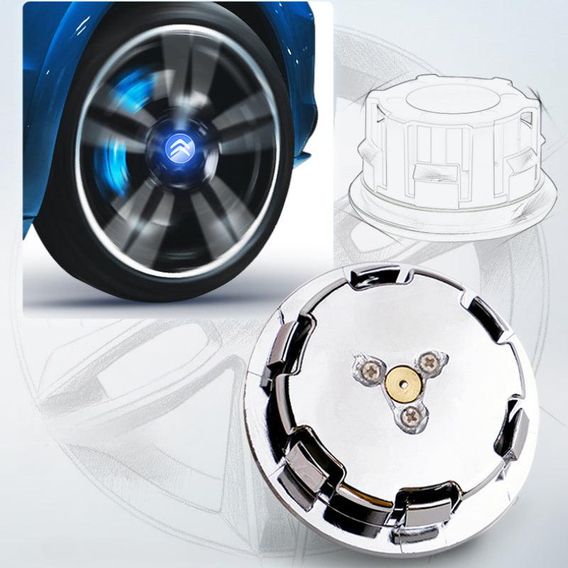 Suitable For Citroën Magnetic Suspension Hub Caps & LED Suspension Luminous Wheel Hub Lights-Greetlamp