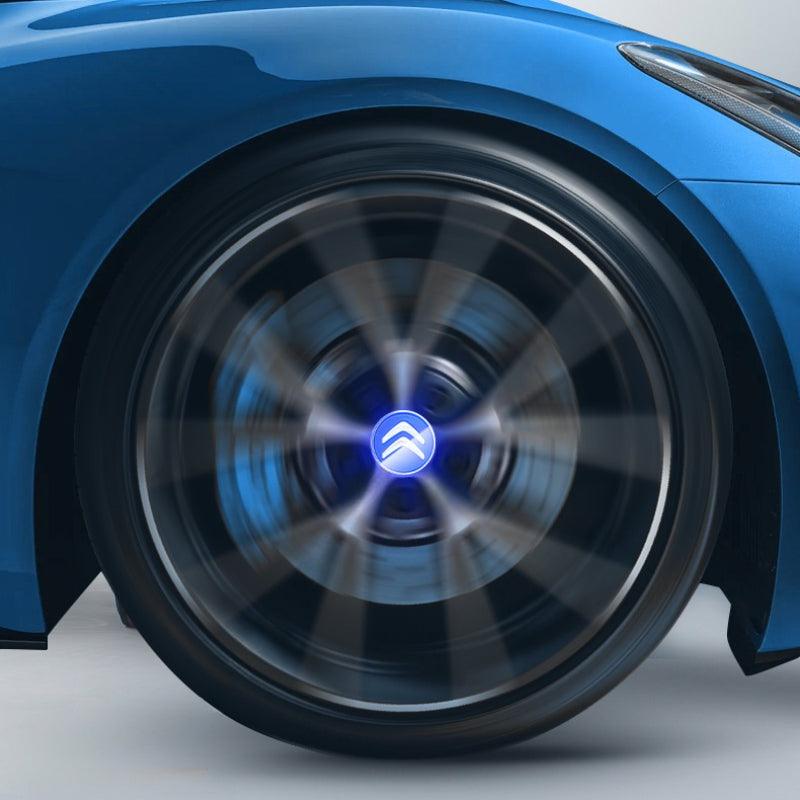 Suitable For Citroën Magnetic Suspension Hub Caps & LED Suspension Luminous Wheel Hub Lights-Greetlamp