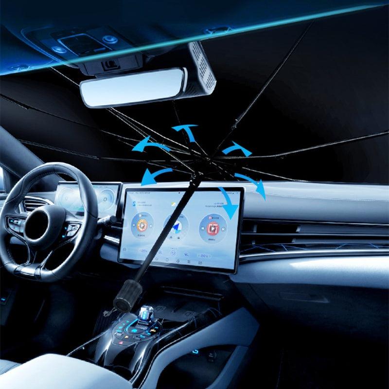 New 360° Bendable Handle Car Parasol Car Front Windshield Sun Protection Heat Shield Universal Car Parasol-Greetlamp