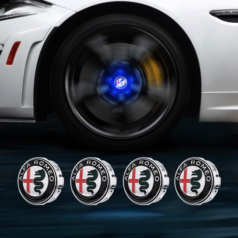 Suitable For Alfa Romeo Magnetic Suspension Hub Caps & LED Suspension Luminous Wheel Hub Lights-Greetlamp