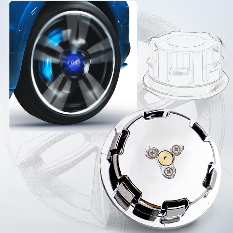 Suitable For Audi Magnetic Suspension Hub Caps & LED Suspension Luminous Wheel Hub Lights-Greetlamp