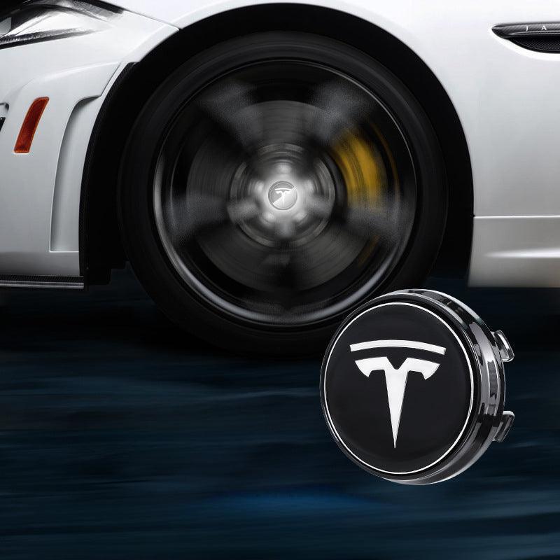 Suitable For Tesla Magnetic Suspension Hub Caps & LED Suspension Luminous Wheel Hub Lights-Greetlamp