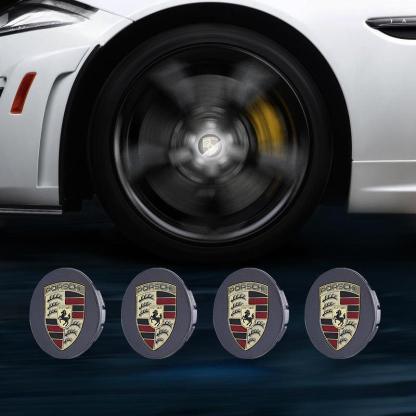 Suitable For Porsche Magnetic Suspension Hub Caps & LED Suspension Luminous Wheel Hub Lights-Greetlamp