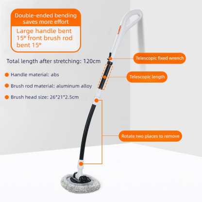 The 3‑Section Telescopic Car Wash Mop | 15° Bent Head + Ultra‑Soft Microfiber – No More Scratches