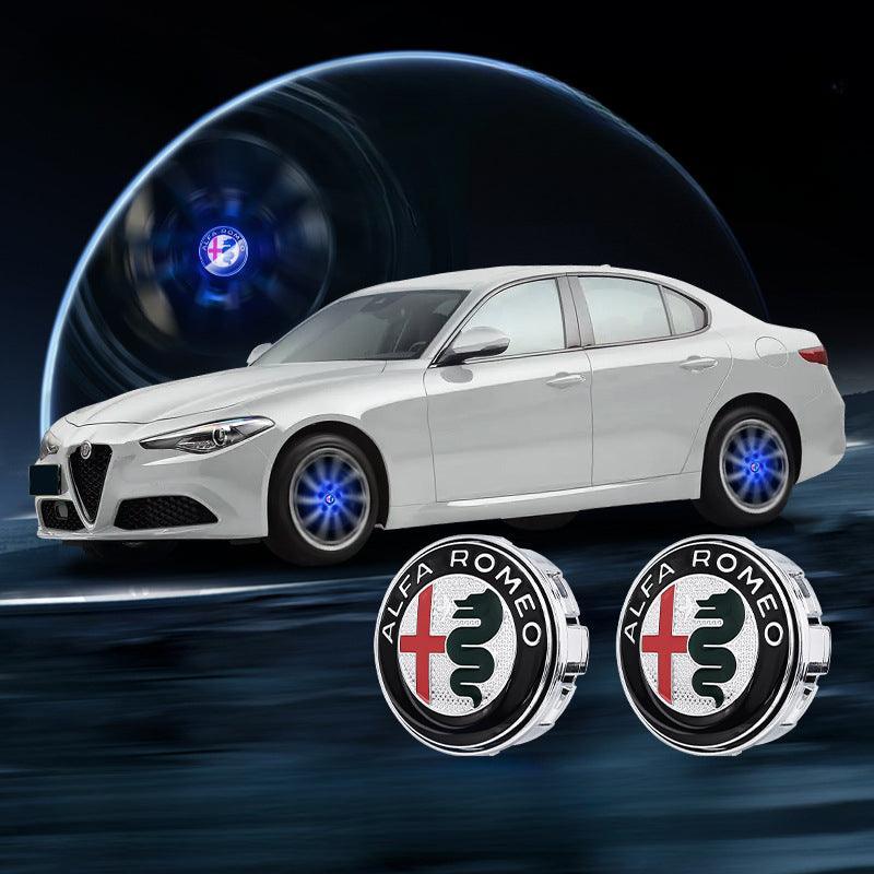 Suitable For Alfa Romeo Magnetic Suspension Hub Caps & LED Suspension Luminous Wheel Hub Lights-Greetlamp