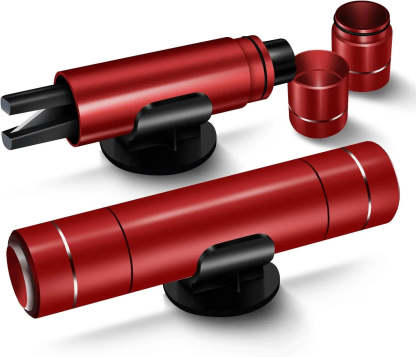 Car Window Breaker and Seatbelt Cutter 2 Pack, 2-in-1 Car Safety Hammer-Greetlamp