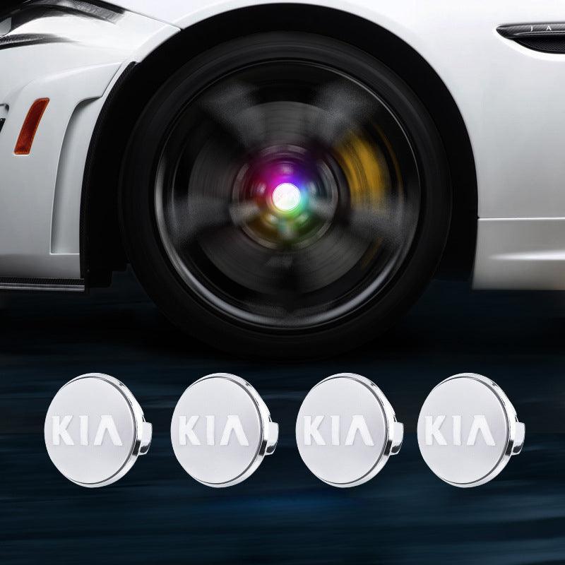 Suitable For KIA Magnetic Suspension Hub Caps & LED Suspension Luminous Wheel Hub Lights-Greetlamp