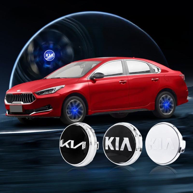 Suitable For KIA Magnetic Suspension Hub Caps & LED Suspension Luminous Wheel Hub Lights-Greetlamp