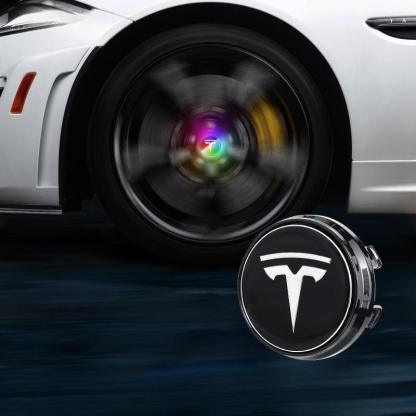 Suitable For Tesla Magnetic Suspension Hub Caps & LED Suspension Luminous Wheel Hub Lights-Greetlamp
