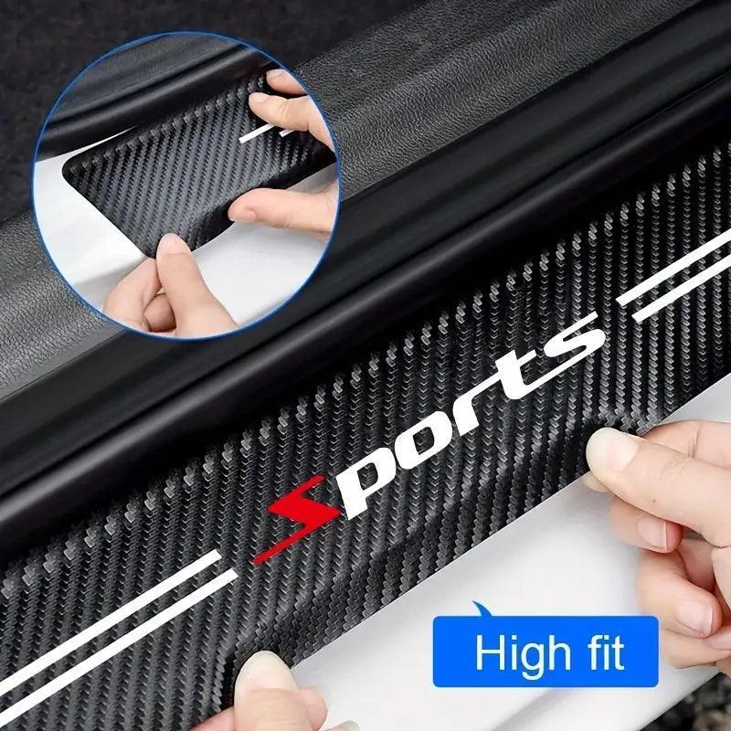 ( 9PCS )Carbon Car Door Sills Stickers-Greetlamp