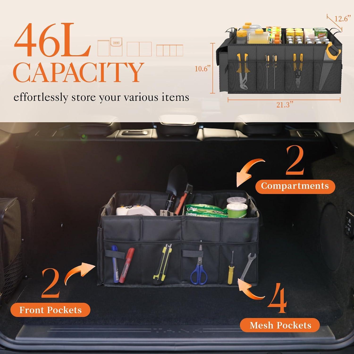 Car Trunk Storage Box Foldable Trunk Storage Bag-Greetlamp