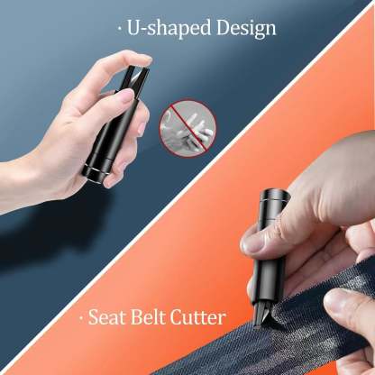 Car Window Breaker and Seatbelt Cutter 2 Pack, 2-in-1 Car Safety Hammer-Greetlamp