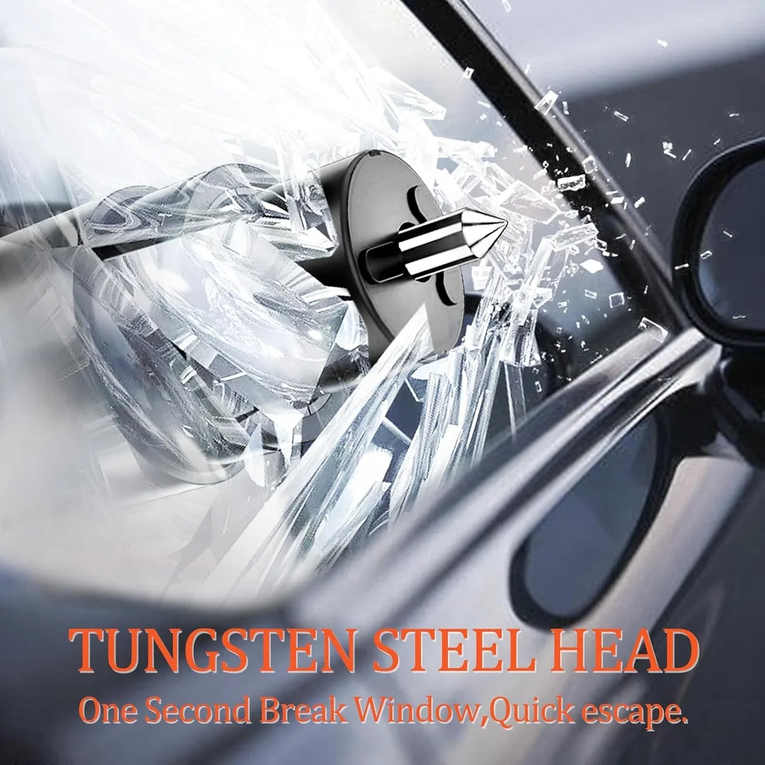 Car Window Breaker and Seatbelt Cutter 2 Pack, 2-in-1 Car Safety Hammer-Greetlamp