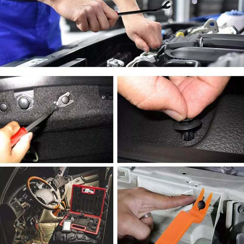 725-Piece Car Body Fastener Kit — Automotive Expansion Screws and Plastic Clips