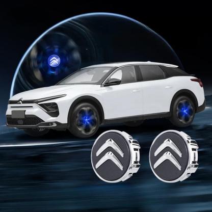 Suitable For Citroën Magnetic Suspension Hub Caps & LED Suspension Luminous Wheel Hub Lights-Greetlamp