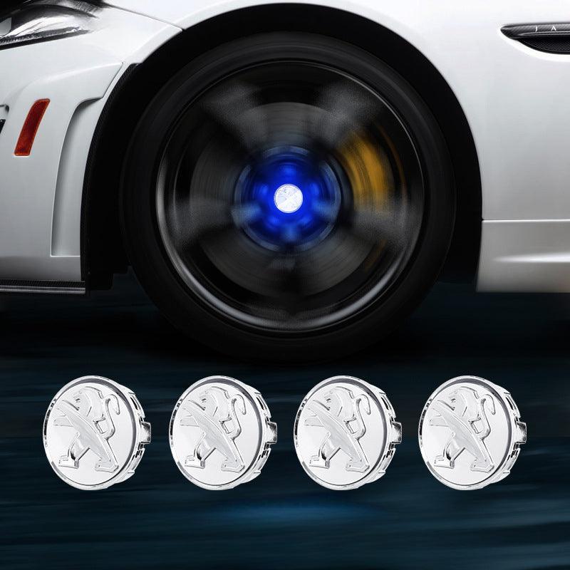 Suitable For Peugeot Magnetic Suspension Hub Caps & LED Suspension Luminous Wheel Hub Lights-Greetlamp