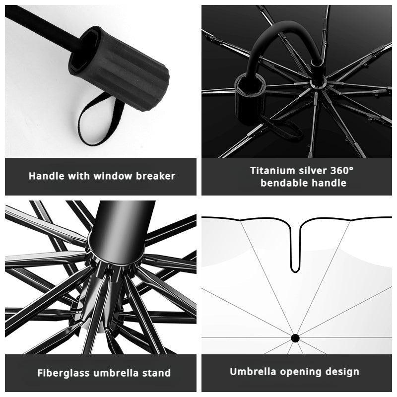 New 360° Bendable Handle Car Parasol Car Front Windshield Sun Protection Heat Shield Universal Car Parasol-Greetlamp