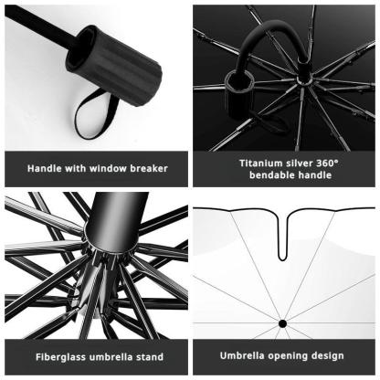New 360° Bendable Handle Car Parasol Car Front Windshield Sun Protection Heat Shield Universal Car Parasol-Greetlamp