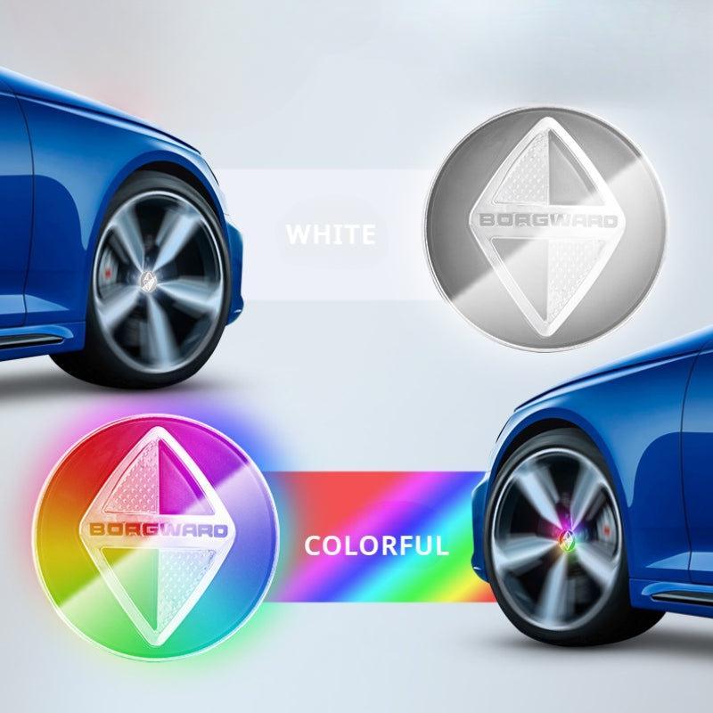 Suitable For Borgward Magnetic Suspension Hub Caps & LED Suspension Luminous Wheel Hub Lights-Greetlamp