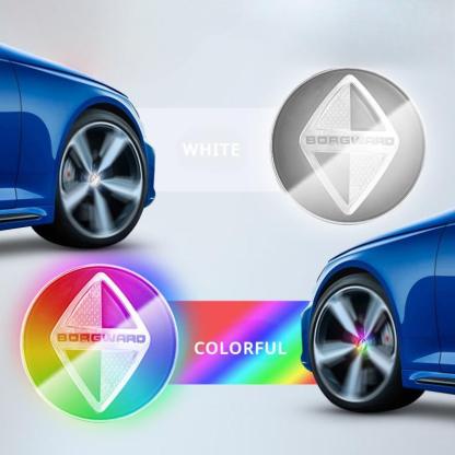 Suitable For Borgward Magnetic Suspension Hub Caps & LED Suspension Luminous Wheel Hub Lights-Greetlamp