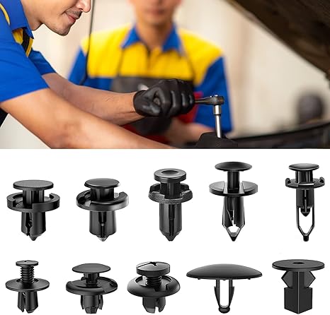 725-Piece Car Body Fastener Kit — Automotive Expansion Screws and Plastic Clips