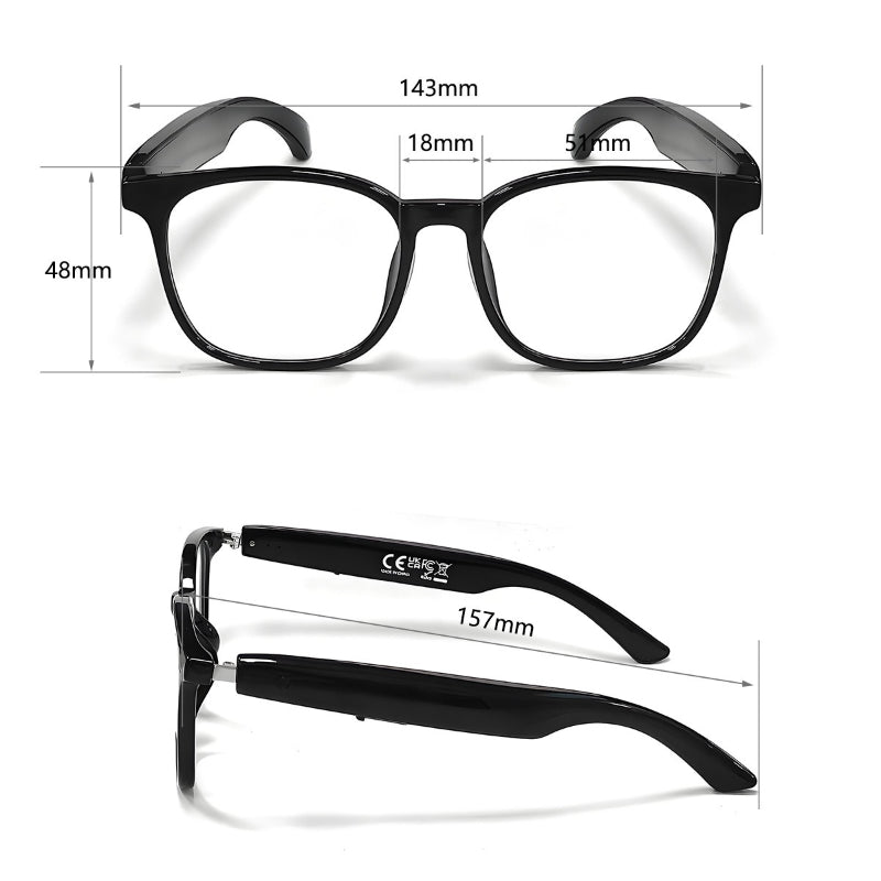 The Second Generation AI Bluetooth Glasses Real-time Translation Glasses Camera Glasses-Greetlamp