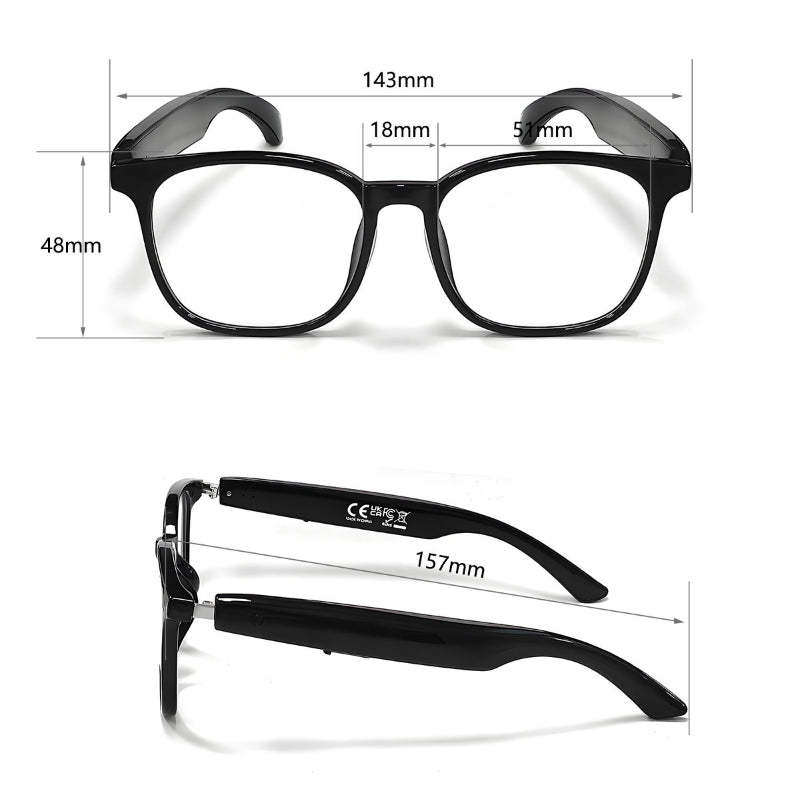 The Second Generation AI Bluetooth Glasses Real-time Translation Glasses Camera Glasses-Greetlamp