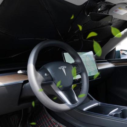 New 360° Bendable Handle Car Parasol Car Front Windshield Sun Protection Heat Shield Universal Car Parasol-Greetlamp