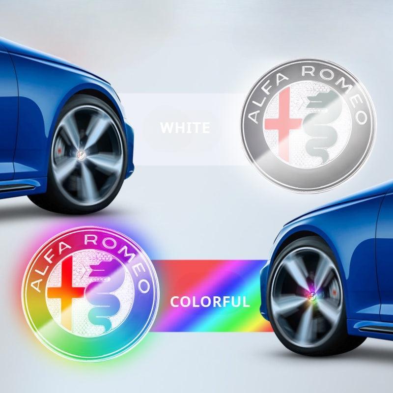 Suitable For Alfa Romeo Magnetic Suspension Hub Caps & LED Suspension Luminous Wheel Hub Lights-Greetlamp