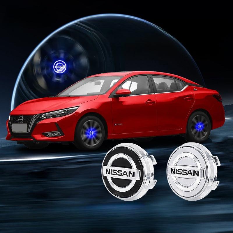 Suitable For Nissan Magnetic Suspension Hub Caps & LED Suspension Luminous Wheel Hub Lights-Greetlamp