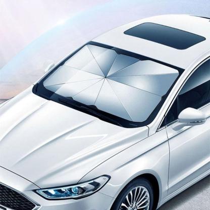 New 360° Bendable Handle Car Parasol Car Front Windshield Sun Protection Heat Shield Universal Car Parasol-Greetlamp