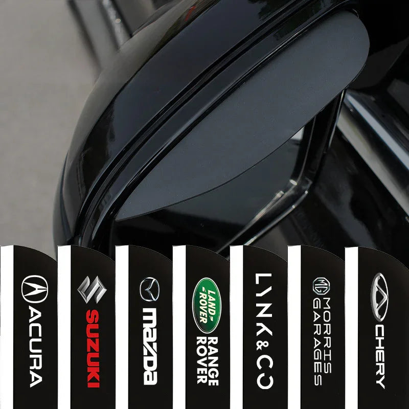 (2 PCS) Universal Silicone Car Rearview Mirror Rain Shield Rearview Mirror Rain Cover-Greetlamp