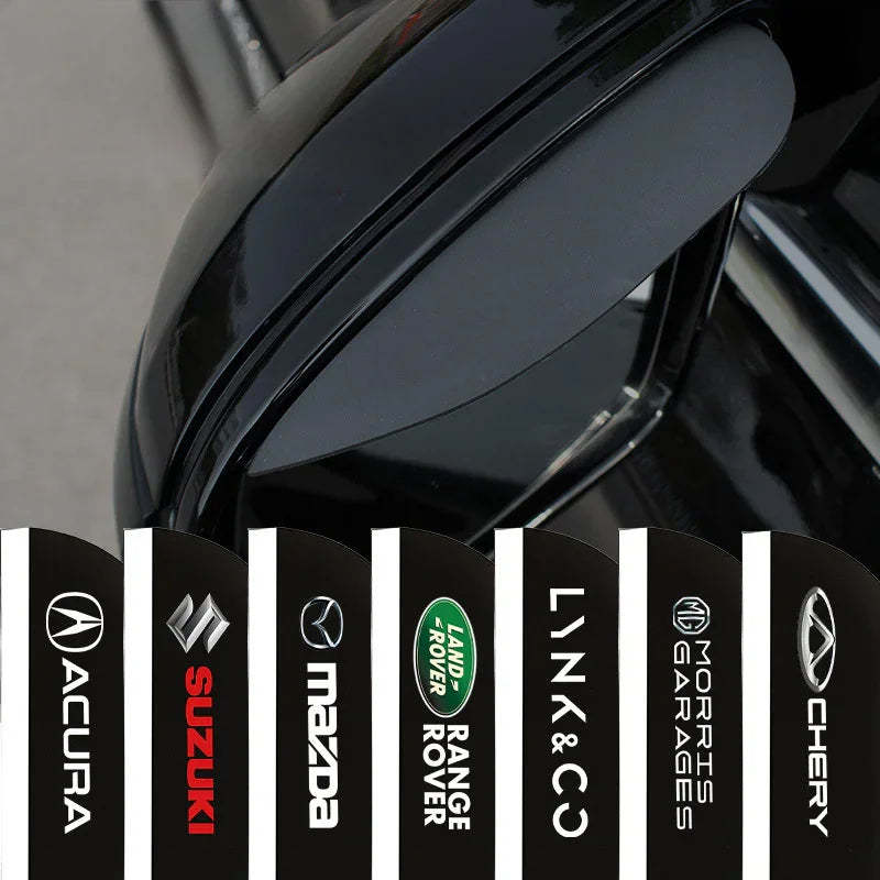 (2 PCS) Universal Silicone Car Rearview Mirror Rain Shield Rearview Mirror Rain Cover-Greetlamp