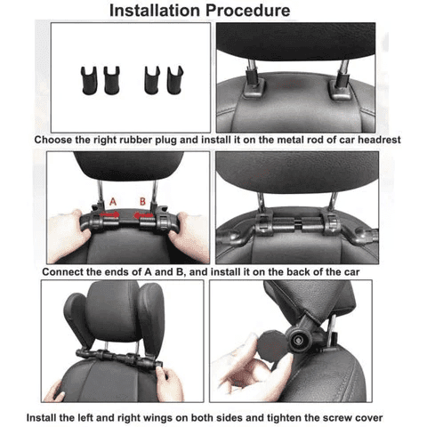 Universal Memory Foam Safety Headrest For Car Seats-Greetlamp