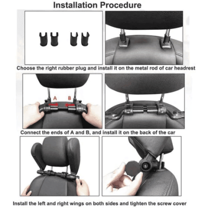Universal Memory Foam Safety Headrest For Car Seats-Greetlamp